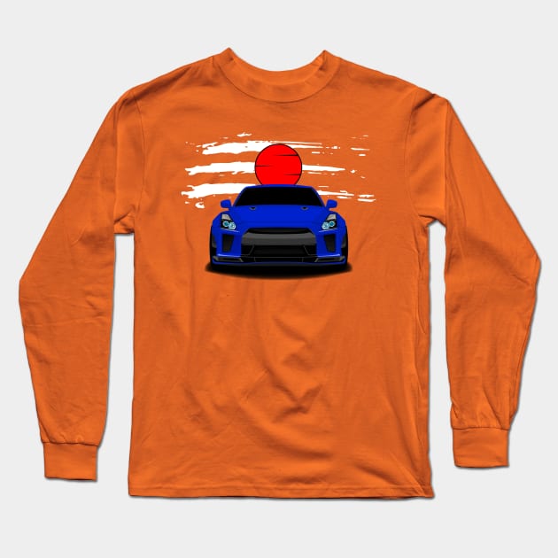 JDM R35 flag japan nissan GTR Long Sleeve T-Shirt by Car_Designer